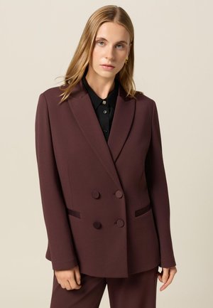 DOPPIOPETTO CON BOTTONI - Blazer - bordeaux