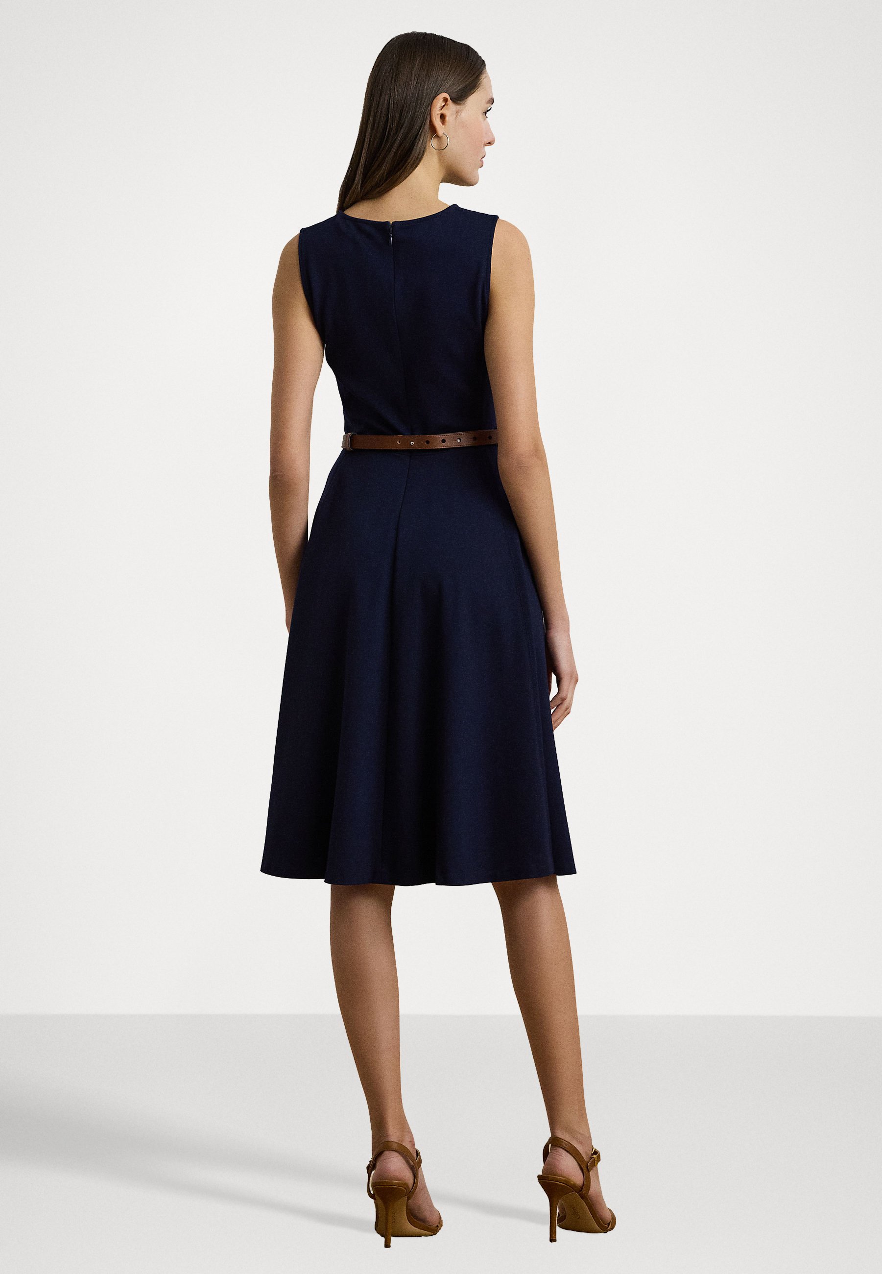 Ralph Lauren イブニングドレス LIGHTHOUSE NAVY Lauren Ralph Lauren NWT Lighthouse Navy Blue Label belted