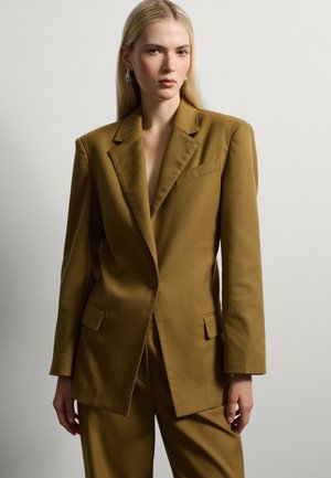 WITH BUTTON - Blazer - bronze brown