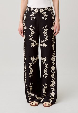 Pantalones - print fonce