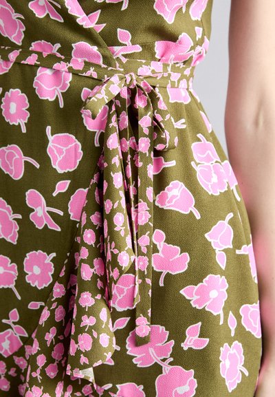 Diane von Furstenberg EMILIA MINI DRESS - Dnevna haljina - rose/khaki