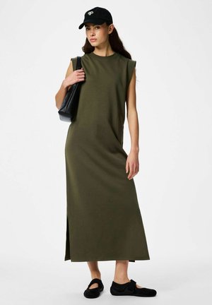 Pieces PCCHILLI SUMMER SL ANK DRESS UB NOOS BC - Vestito casual - khaki