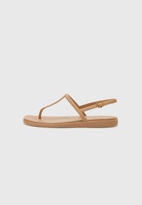 Crocs - MIAMI - Sandalai su T formos dirželiu - milk chocolate Miniatiūros vaizdas 1
