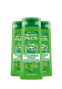 Garnier - FRUCTIS SHAMPOO CUCUMBER FRESH, SHAMPOO PURIFICANTE PER CAPELLI GRASSI, 250 ML - 3 PACK - Shampoo Immagine in miniatura 1