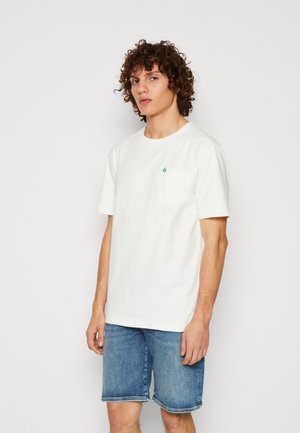 CREWNECK POCKET TEE - T-Shirt basic - denim white