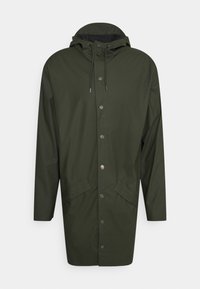 Rains - LONG JACKET UNISEX - Ūdensnecaurlaidīga jaka - green Miniatūras attēls 1