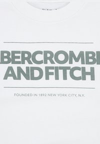 Abercrombie & Fitch CINDER BLOCK - T-shirt imprimé - bright white