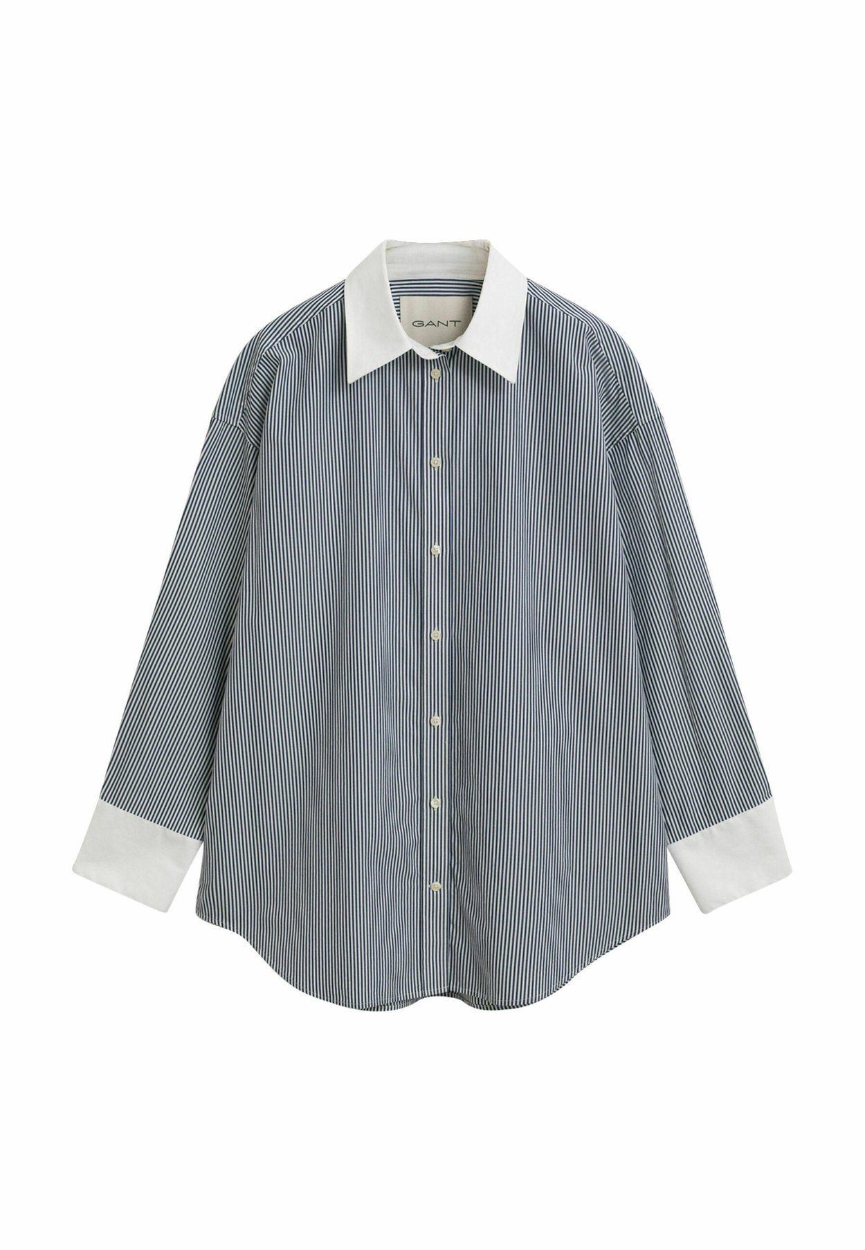 CONTRAST COLLAR STRIPED