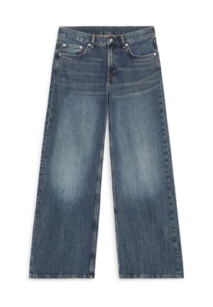 ARKET, ARKET ELM LOW FLARED JEANS - Wide Leg - greyish blue