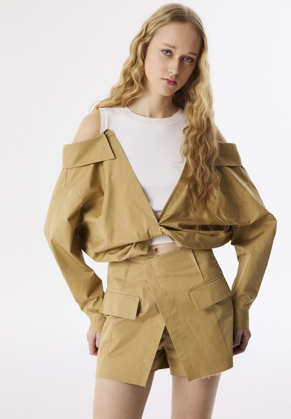 REGULAR FIT WRAP - Minirock - natural