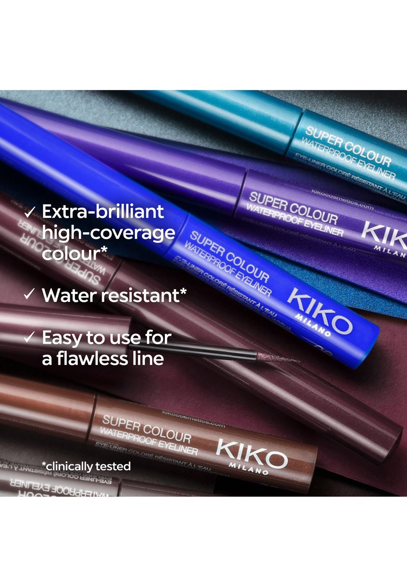 Eye-liner Crayon MAKKI Bleu Électrique Métallisé - Résistant à L'eau - Longue Tenue - Neuf