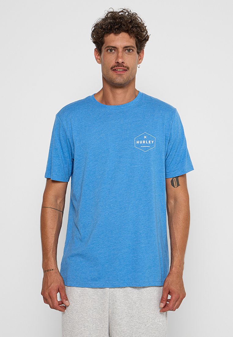 hurley T-shirt print blauw