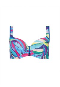 Niewybrane, niebieski biustonosz na większy biust