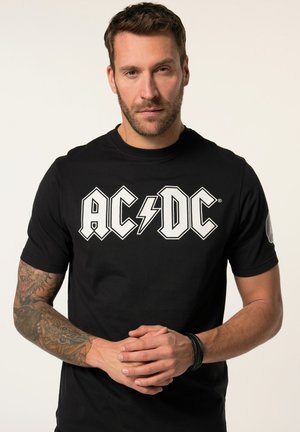 BAND SHORT SLEEVE UP TO - T-shirt imprimé - black
