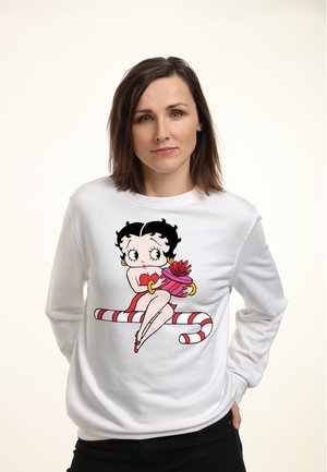 BETTY BOOP CHRISTMAS CANDY CANE SEAT - Sudadera - white