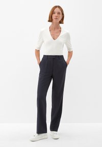 s.Oliver BLACK LABEL REGULAR - Stoffhose - dark navy