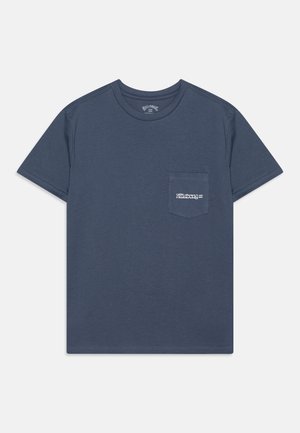 FUNGHI POCKET TEES - T-shirt con stampa - slate blue