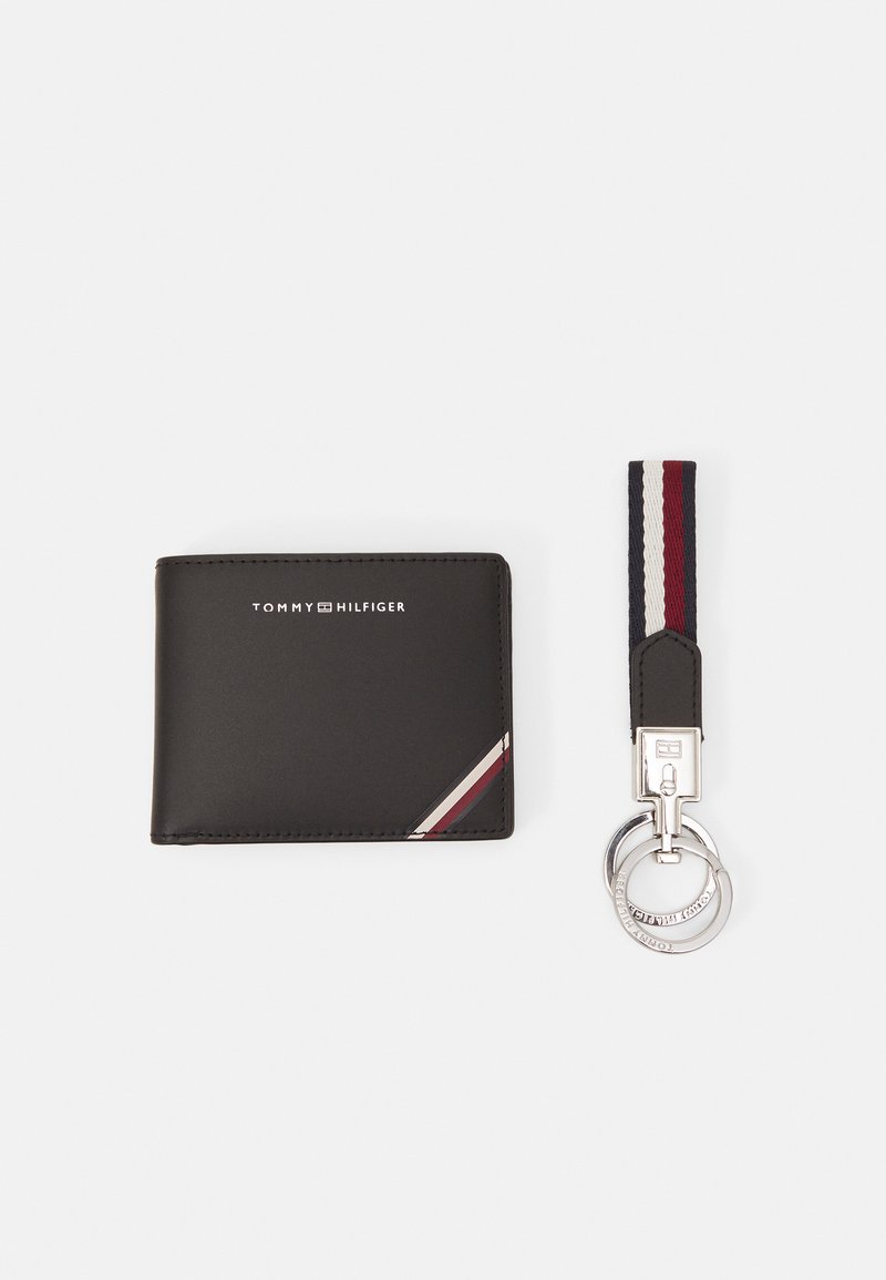 Tommy Hilfiger MINI WALLET KEY FOB UNISEX SET Geldbörse black/schwarz Zalando.de