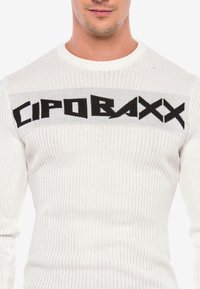 Cipo & Baxx LIFE MIT COOLEM PRINT - Pullover - white