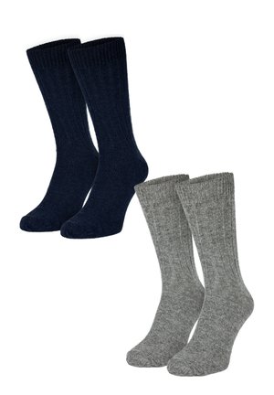 Black Snake 2 PAAR ALPAKA - Socken - dunkelblau grau