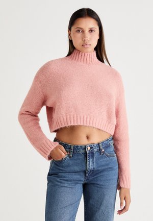 VMMARS HIGH NECK CROPPED - Džemperis - desert sand
