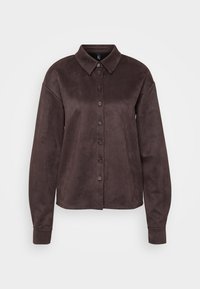 ONLY Tall ONLRINEA BUTTON SHIRT - Overhemdblouse - chocolate torte