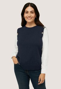 Fiorella Rubino MANICHE A CAMICIA - Top - blu