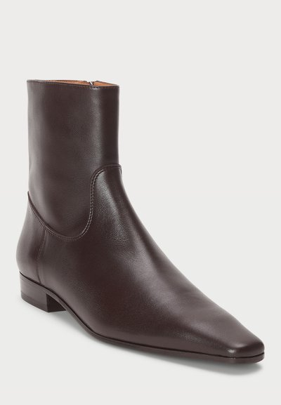 Polo Ralph Lauren CALFSKIN ANKLE BOOT - Klasične gležnjače - dark brown