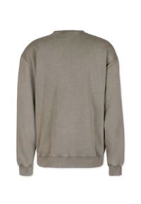 Gr�å sweatshirt med løs pasform, rund hals og ribstrikkede manchetter. Lavet af blødt stof med et minimalistisk design uden synlige logoer.