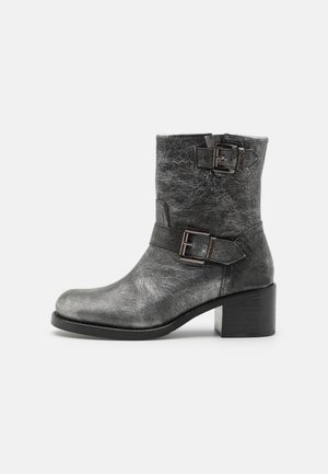 Bronx NEW CAMPEROS - Bottines de cowboy / motard - gunmetal/black