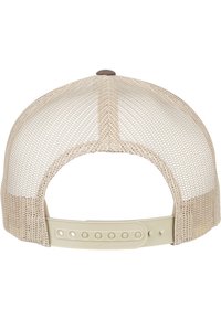 Flexfit TRUCKER 5-PANEL RETRO 2-TONE  - Šiltovka - brn/khaki