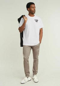 G-STAR ENGINE BACK GRAPHIC - T-shirt print - white