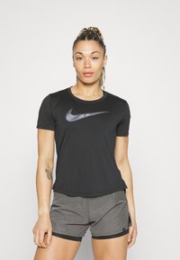 Nike Performance Bluză sport - black/(cool grey)