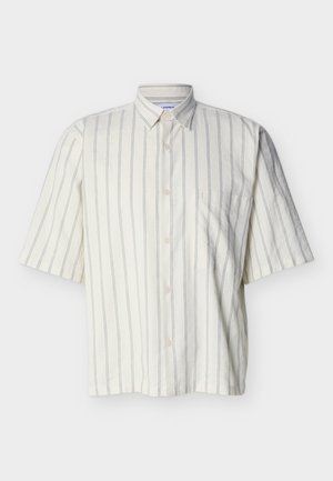 Lindbergh, STRIPED CROPPED S/S - Overhemd - white sand