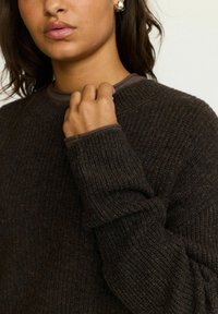 Soft Rebels Strickpullover - coffee quartz melange