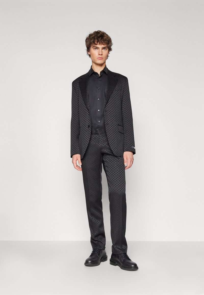 KARL LAGERFELD JACKET PURPOSE - Blazer jacket - black/black/black 
