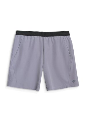 4F, 4F SPODENKI TRENINGOWE SZYBKOSCHNĄCE MĘSKIE - BIAŁE L - Sports shorts - light blue