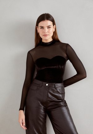 NAF NAF OPRIA BODY - Μπλούζα με μακριά μανίκια - noir