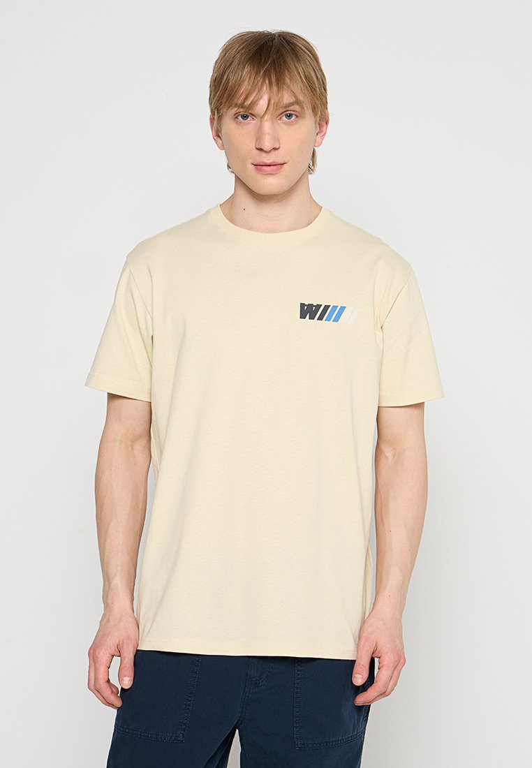 DOUBLE A BY W.W. T-shirt print beige
