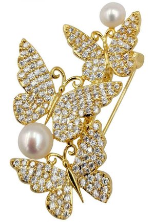 SCHMETTERLINGE - Spilla - gold weiss