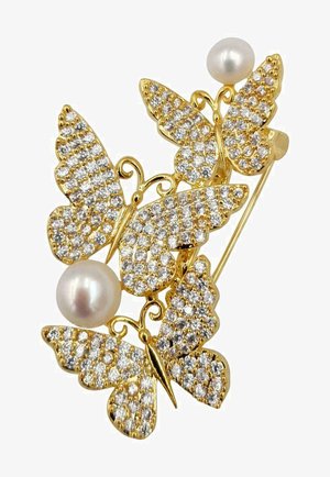HEBE JEWELS SCHMETTERLINGE - Spilla - gold weiss