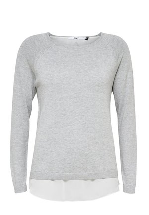 Striktrøje - light grey