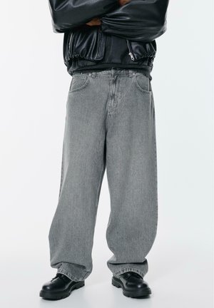 RELAXED FIT - Džínsy baggy - light grey