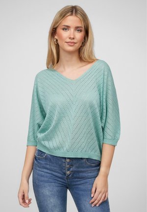 3/4 ARM MIT FLEDERMAUSÄRMELN - Bluse - green