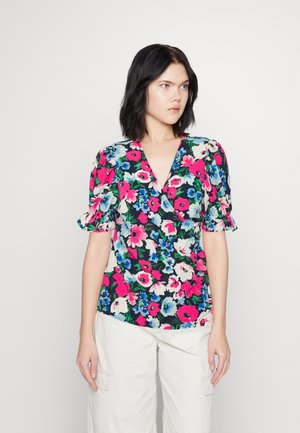 Vero Moda VMCARY OLIVIA WRAP - Μπλούζα - navy blazer