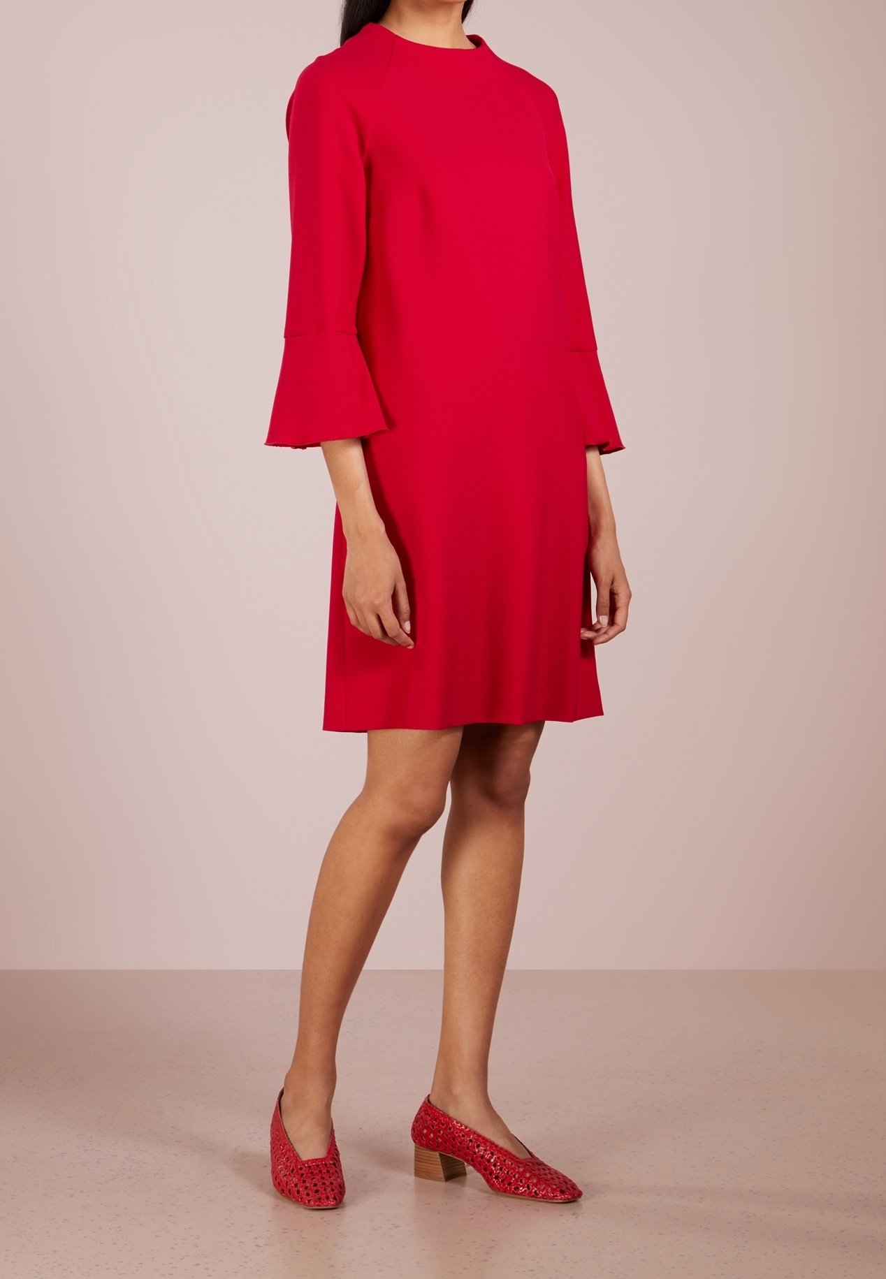 fitted lace wedding dress Marella ROXS Slim Fit Midi Dress In Red 24132213822 Col 002 – Izzi of Baslow
