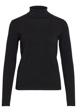 VILA, VIMALU ROLLNECK L/S KNIT TOP NOOS - Пуловер - black beauty