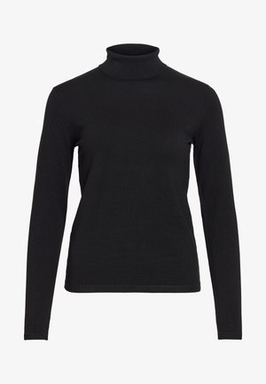 VILA, VIMALU ROLLNECK L/S KNIT TOP NOOS - Пуловер - black beauty