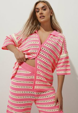 STRIPE - Cardigan - pink