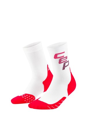 CEP, CEP RUN EDT. STEPS SOCKS, MID CUT, MEN - Sports socks - white pink